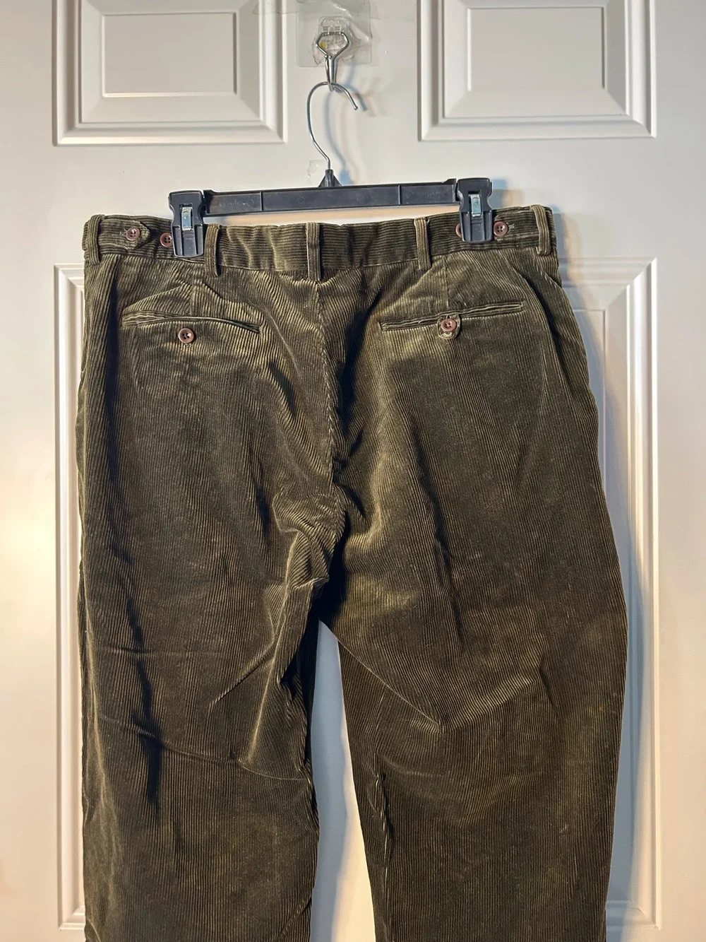 Polo by Ralph Lauren Men's Olive Green Corduroy Pants Straight Leg Classic